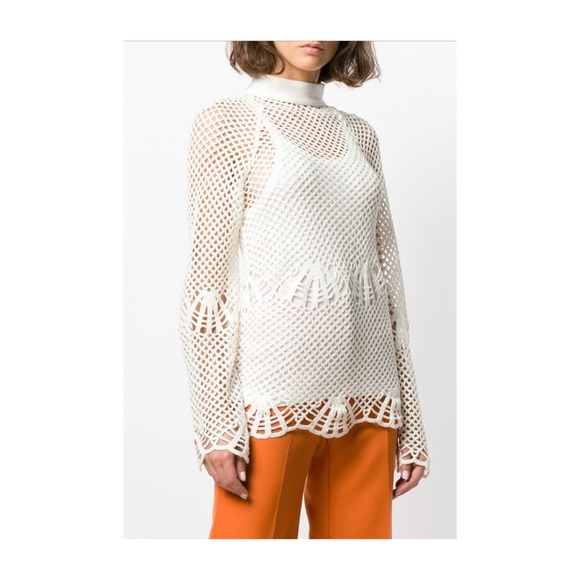 SELF -PORTRAIT KNITTED SHELL SWEATER SIZE 2